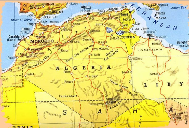 constantine algeria map